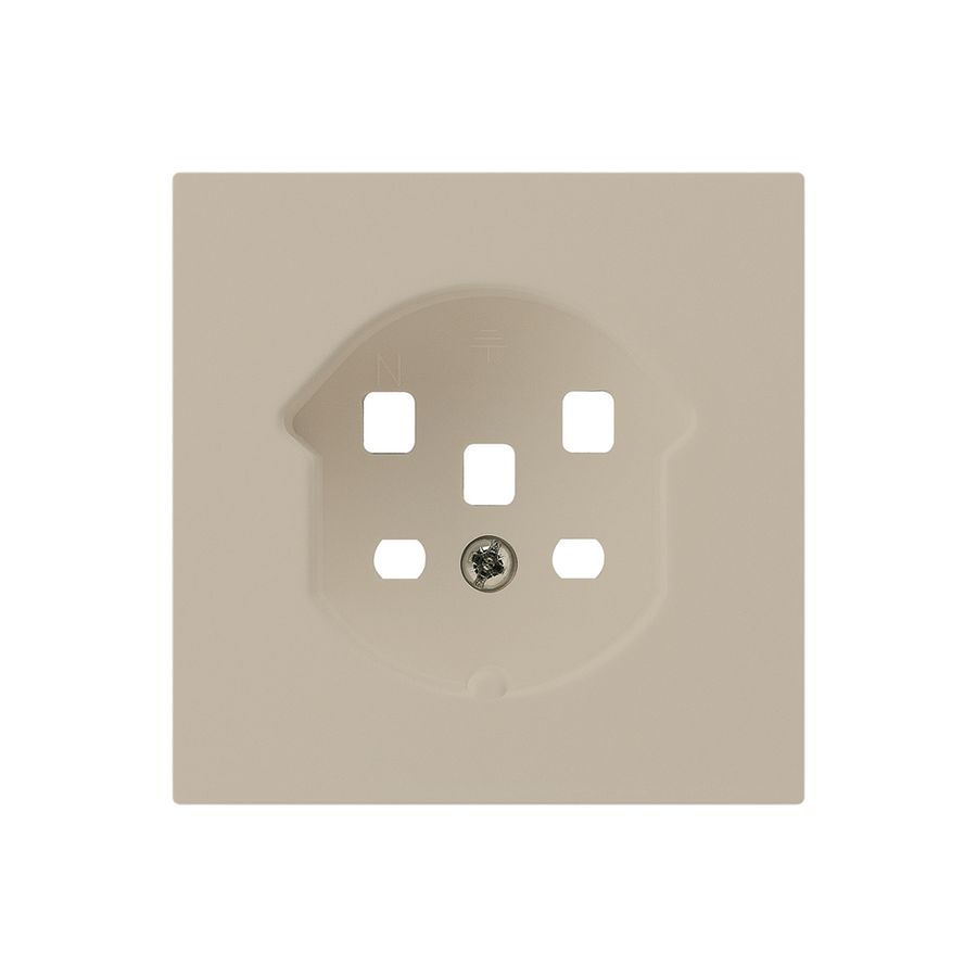 Frontset HA kallysto für Steckdose Typ 25 mit Steckklemmen beige