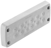 Plaque passe-câbles WM CABTITE EP 24/17 149.6×58×20.2mm TPE gris