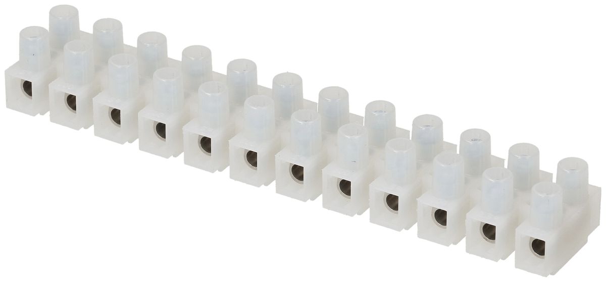 Barrette de bornes Adels-Contact 12P 0.5…6mm² 24A 450V blanc