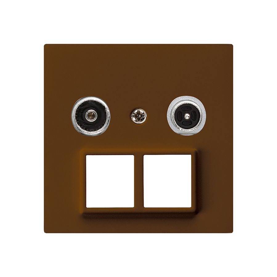 Prise multimédia kallysto R/TV montage A 14dB 2GHz brun