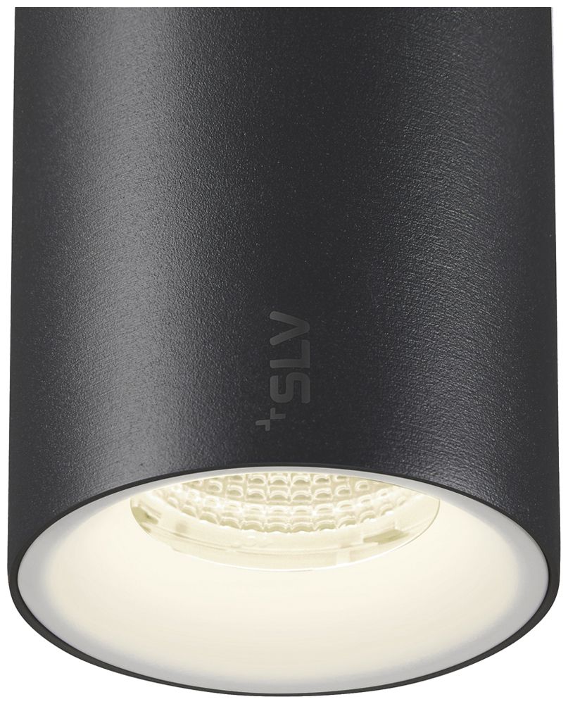 Spot LED SLV NUMINOS S 1×16W 1350lm 940 20° DALI 48V AD Ø60mm noir/blanc