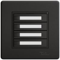 UP-Universaltaster EDIZIO.liv UNI SNAPFIX® 5…48V o.LED 4× 1-Tbed.Pap.sz