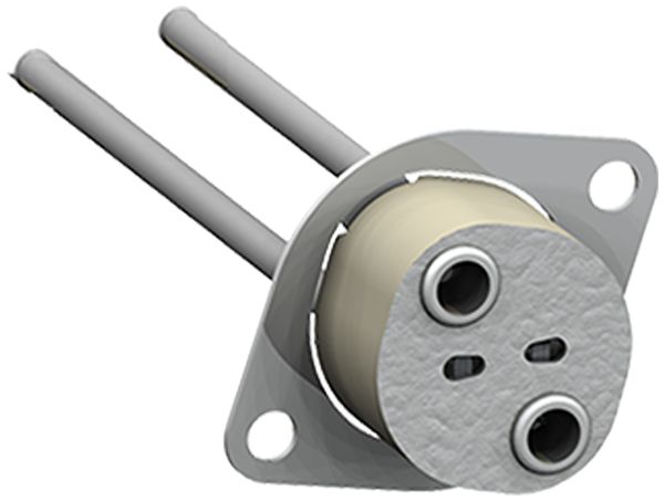 Fassung Keramik GY4-GY6,35 mit Flansch 17×9mm