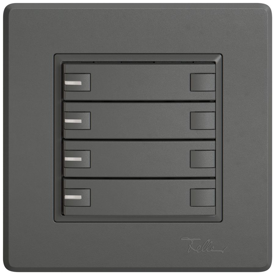 UP-Universaltaster EDIZIO.liv UNI SNAPFIX® m.LED RGB 4× 2-Tbed.dgu