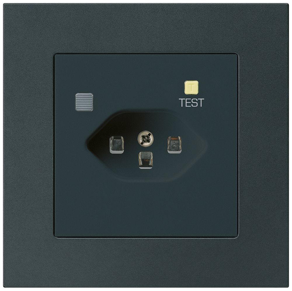 UP-Steckdose KPR T23 FI 30mA schwarz