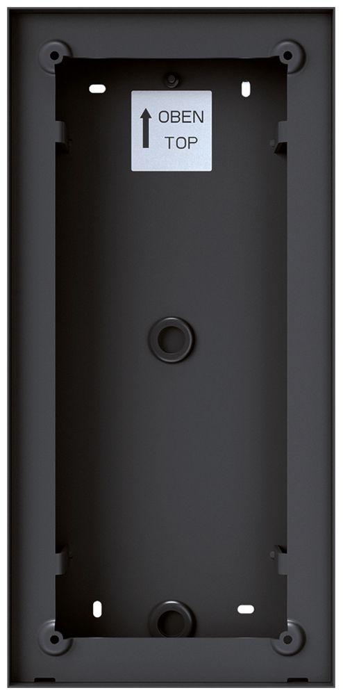 AP-Gehäuse Hager intercom mono 4× 154×319×42.5mm schwarz