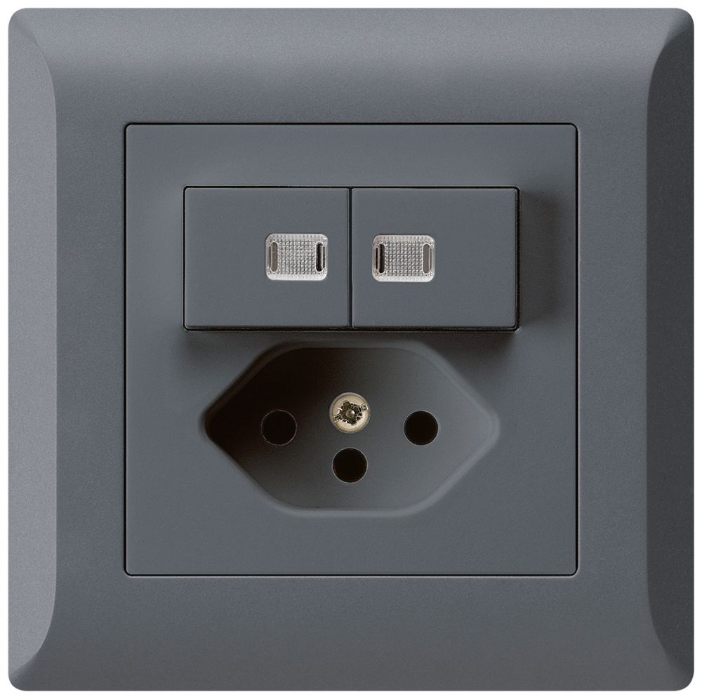 UP-Leuchtkombination 3/1P+A-R+T13 anthrazit kallysto.line 2 Linsen