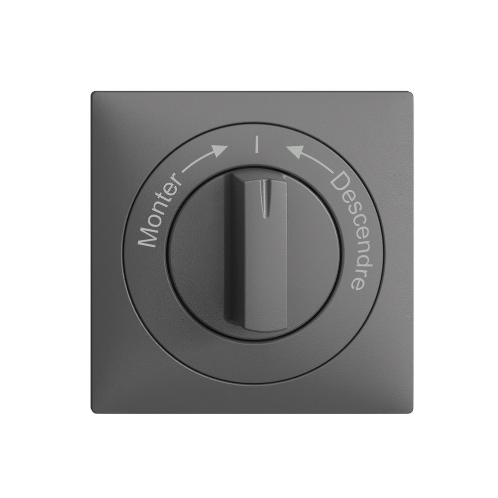 Frontset Monter->I<-Descendre EDIZIOdue 60×60mm dunkelgrau