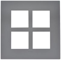 UP-Kopfzeile Legrand Arteor 2×2 horizontal und vertikal 157×157mm Magnesium