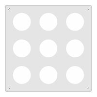 Placca di montaggio FH 3×3 GV