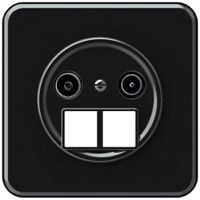 Presa multimedia INC TV-R origin cassetta passante 19dB 1.7dB nero