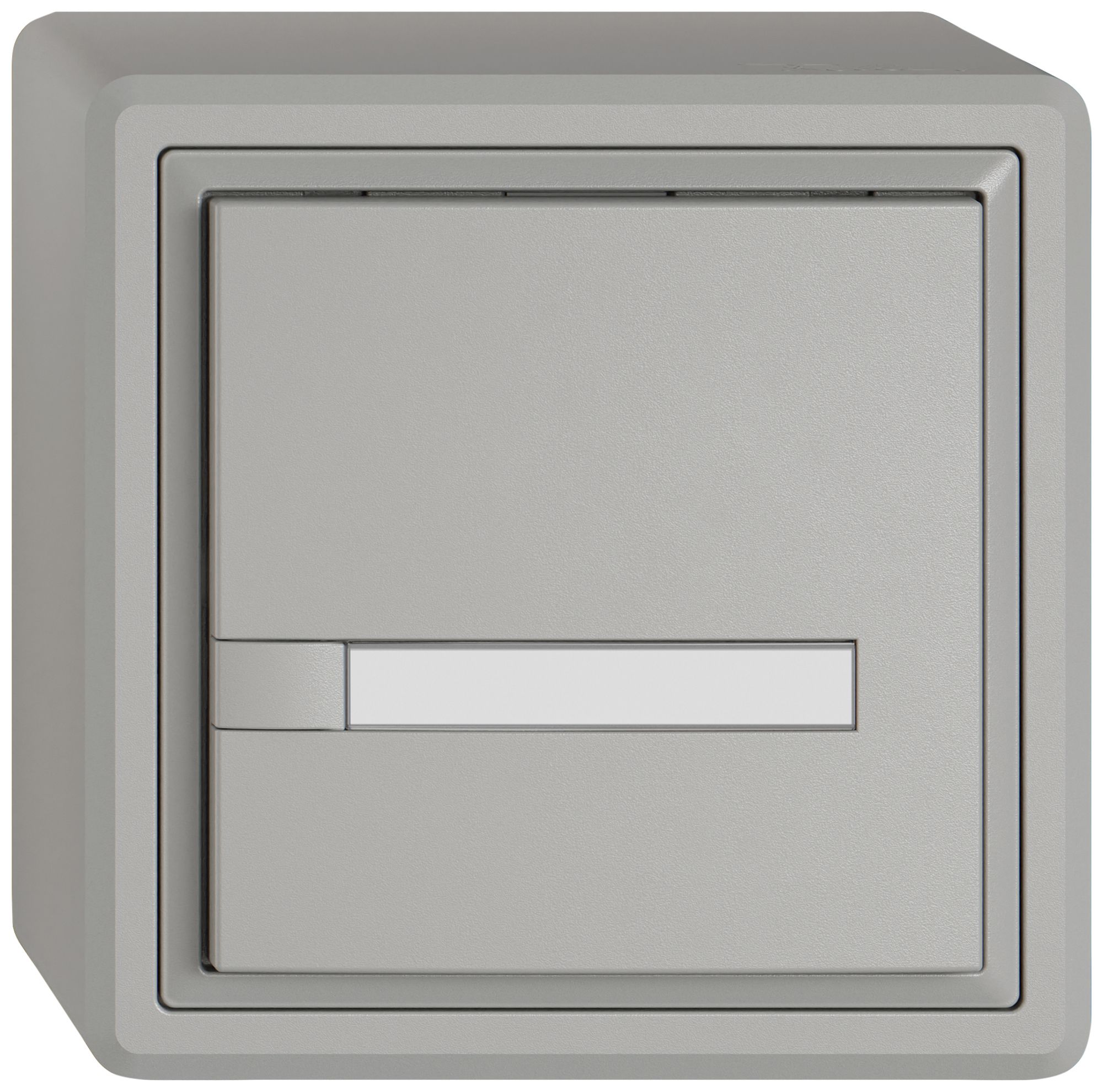 Pulsante KNX RGB AP EDIZIO.liv SNAPFIX® sensore temp.s.LED targ.1× com.1T grc