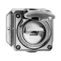 Presa AP bagn.1×RJ45/u 8P ITplus, Al natura