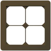 Cadre de recouvrement ENC kallysto.trend 2×2 brun 154×154mm