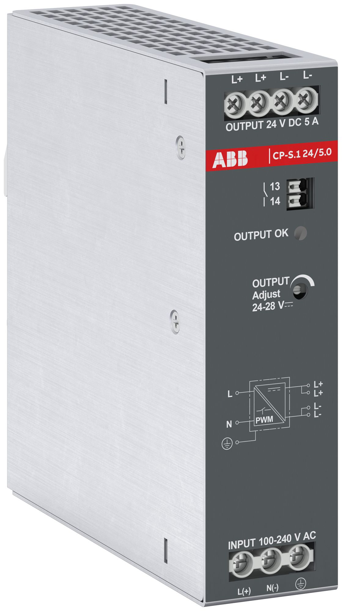 Schaltnetzteil ABB CP-S.1 24/5.0, IN:100…240V, OUT:24VDC/5A