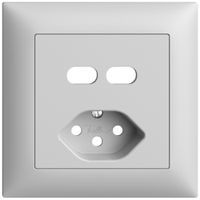 Kit di montaggio INC Feller EDIZIOdue per presa USB 2×tipo C + tipo 13 grc