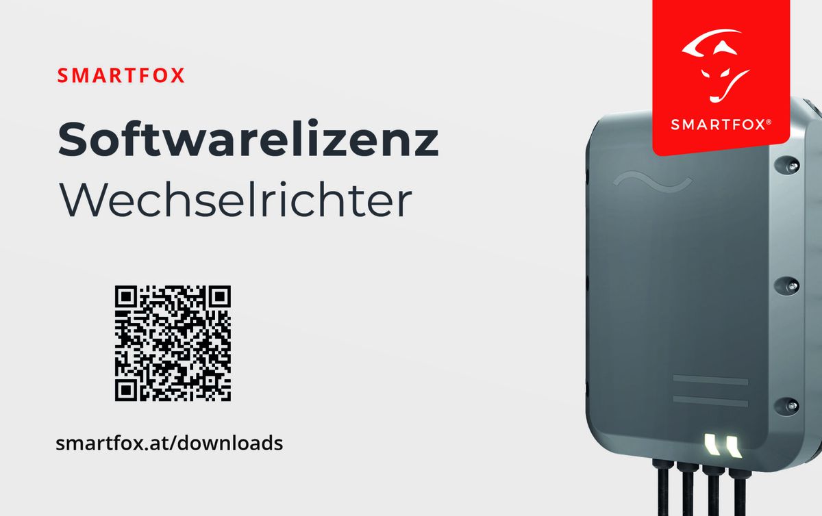 Smartfox Softwarelizenz Wechselrichter