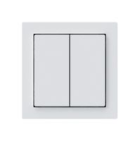 Pulsante KNX Hager BA kallysto A doppio 60×60mm bianco
