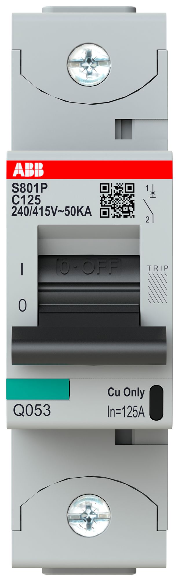 Leitungsschutzschalter ABB S801P-C125 1P 230V C-125A 50kA 1.5TE