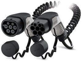 AC-Ladekabel E-Mobility PX Mode3 T2+T2 20A3L 4m spiral 16.6kW 480V schwarz