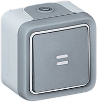 Interrupteur à bascule lum. AP PLEXO 3/1L C gris