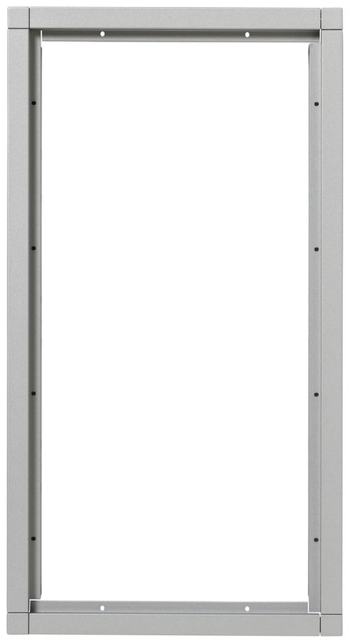 Telaio AP Siedle 8× 431×231×38mm argento