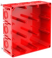 Einlasskasten CRALLO-LEU 198×198×73mm 3×3 Halogenfrei rot