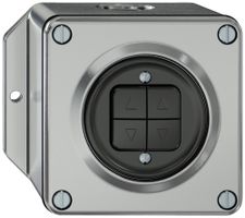 Poussoir stores AP ELEMENT 1P 4 touches aluminium