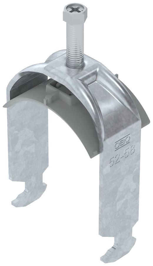 Fixation rapide BET 2056 pied à H mat.synthétique 52…58mm 1×câble acier Zn-ch-im