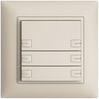 UP-Universaltaster 6×1T Schraubklemme EDIZIOdue crema, mit LED