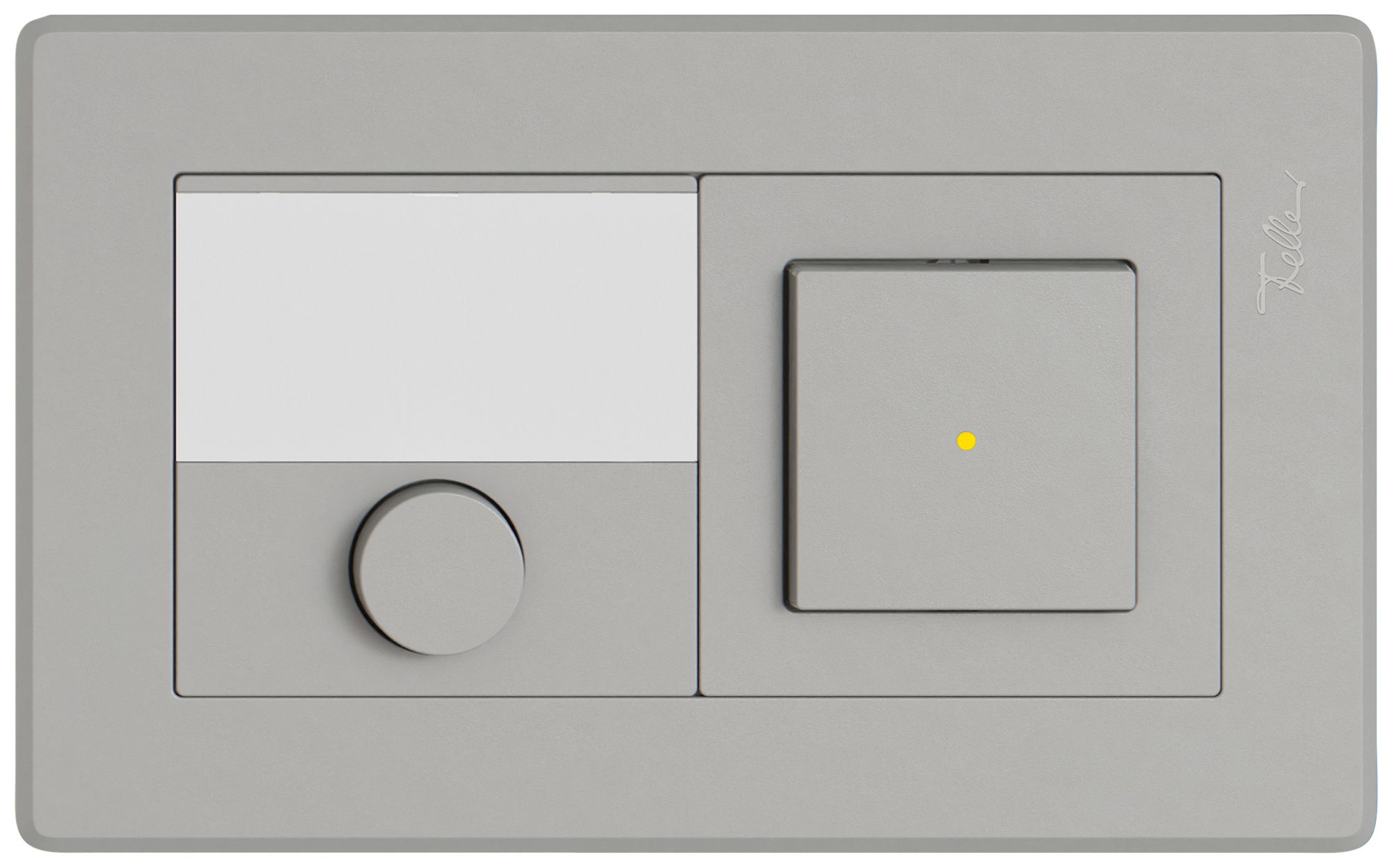 Combinazione INC EDIZIO.liv SNAPFIX® 1×2 96×156mm chiusura+invertitore lum.grc