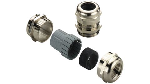 Laiton avec contre-écrou et décharge de traction