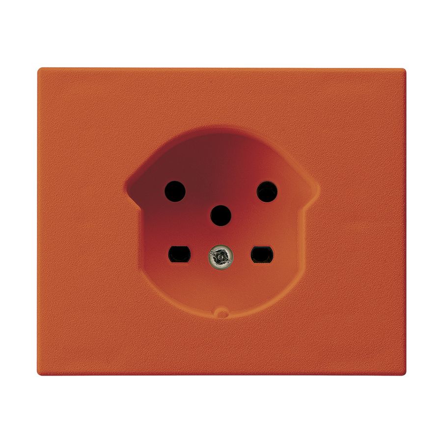 FLF-Steckdose HA Typ 15 mit Steckklemmen mit Rastfeder orange