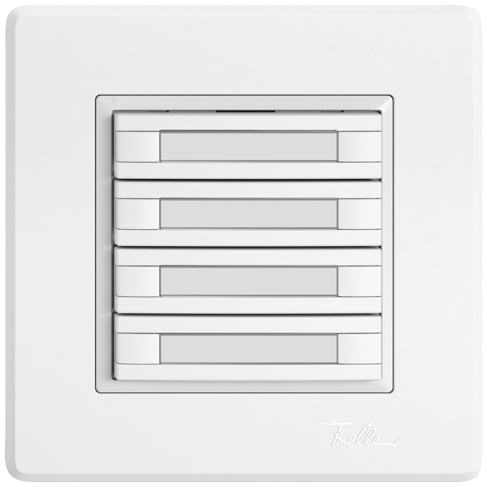 Pulsante KNX RGB INC EDIZIO.liv SNAPFIX® sensore temp.s.LED targ.4× com.2T bi