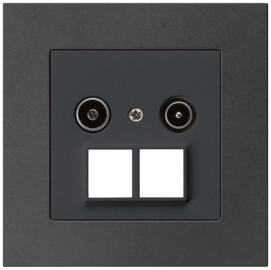 UP-Antennendose R/TV HMS kallysto.pro 19dB schwarz