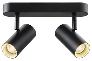 Plafoniera/lpda a muro LED SLV NOBLO-2 16W 1200lm 2700K 36° 240×127×105mm nero