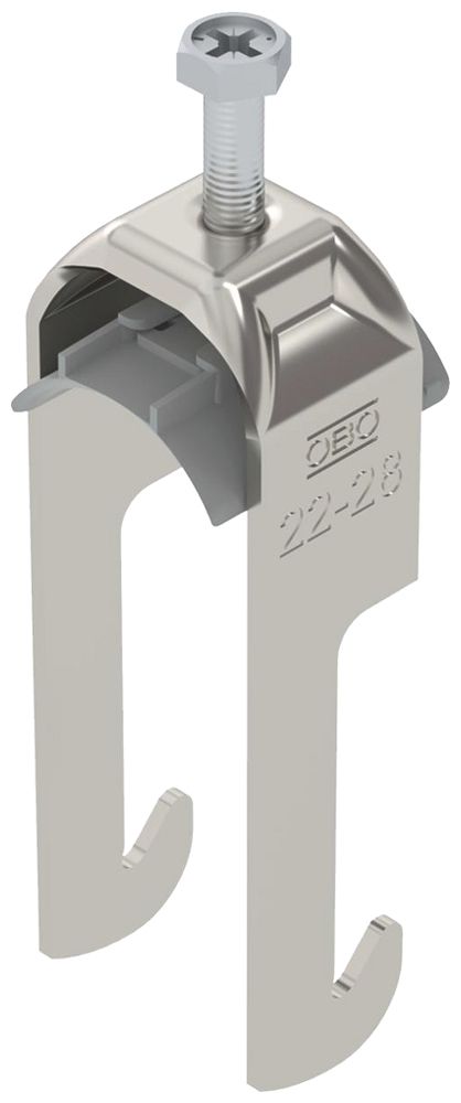 Fixation rapide BET 2056 pied à W matière synthétique 22…28mm 1×câble A2 1.4301