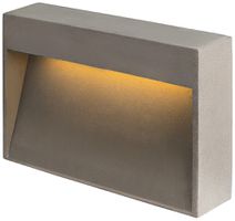 Applique LED SLV CONCRETO M 8.5W 350lm 830 IP65 250×150mm grigio