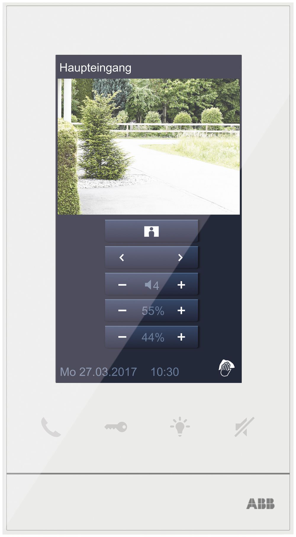 AP-Innenstation ABB-Welcome Video 126mm (5") Touch-Display, weiss