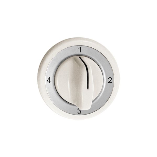 Kit frontale Feller 4-1-2-3 bianco, per interr.rotativo