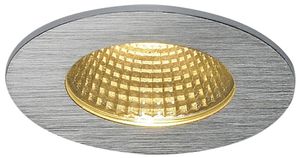 Downlight LED INS SLV PATTA-I, 12W 800lm 3000K tonda IP65 alu spazzolato