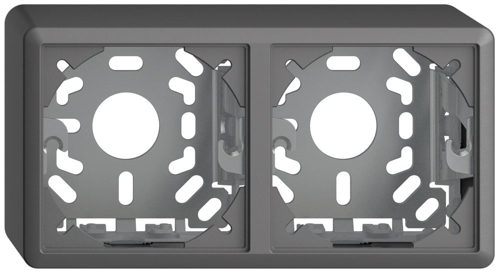 AP-Kopfzeile EDIZIOdue 1×2 FX54 dunkelgrau