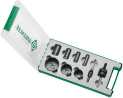 Lochsäge-Set Greenlee HSS-BI-Metall M16-M63