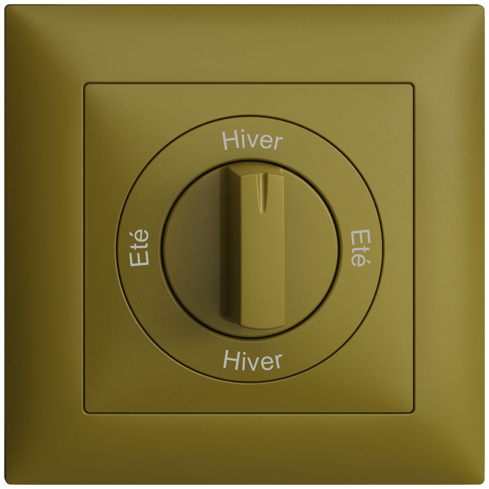 Frontset Eté-Hiver-Eté-Hiver EDIZIOdue 88×88mm olive