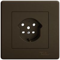 UP-Montageset EDIZIO.liv SNAPFIX® für Steckdose T15 br