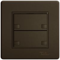 UP-KNX-Taster RGB EDIZIO.liv SNAPFIX® Temperaturfüh.o.LED 2×Taste 2-Tbed.br