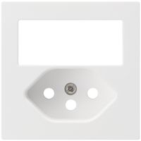 Frontplatte kallysto 60×60mm weiss für Kleinkombi Schalter+T13