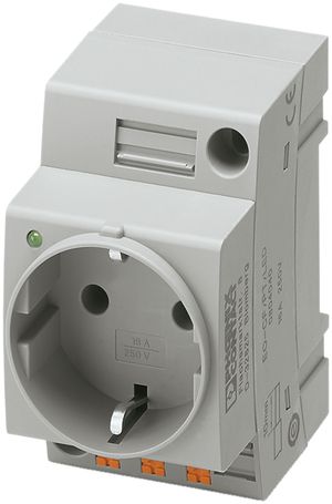 REG-Steckdose Phoenix Contact EO-CF/PT, SCHUKO, Push-In, grau
