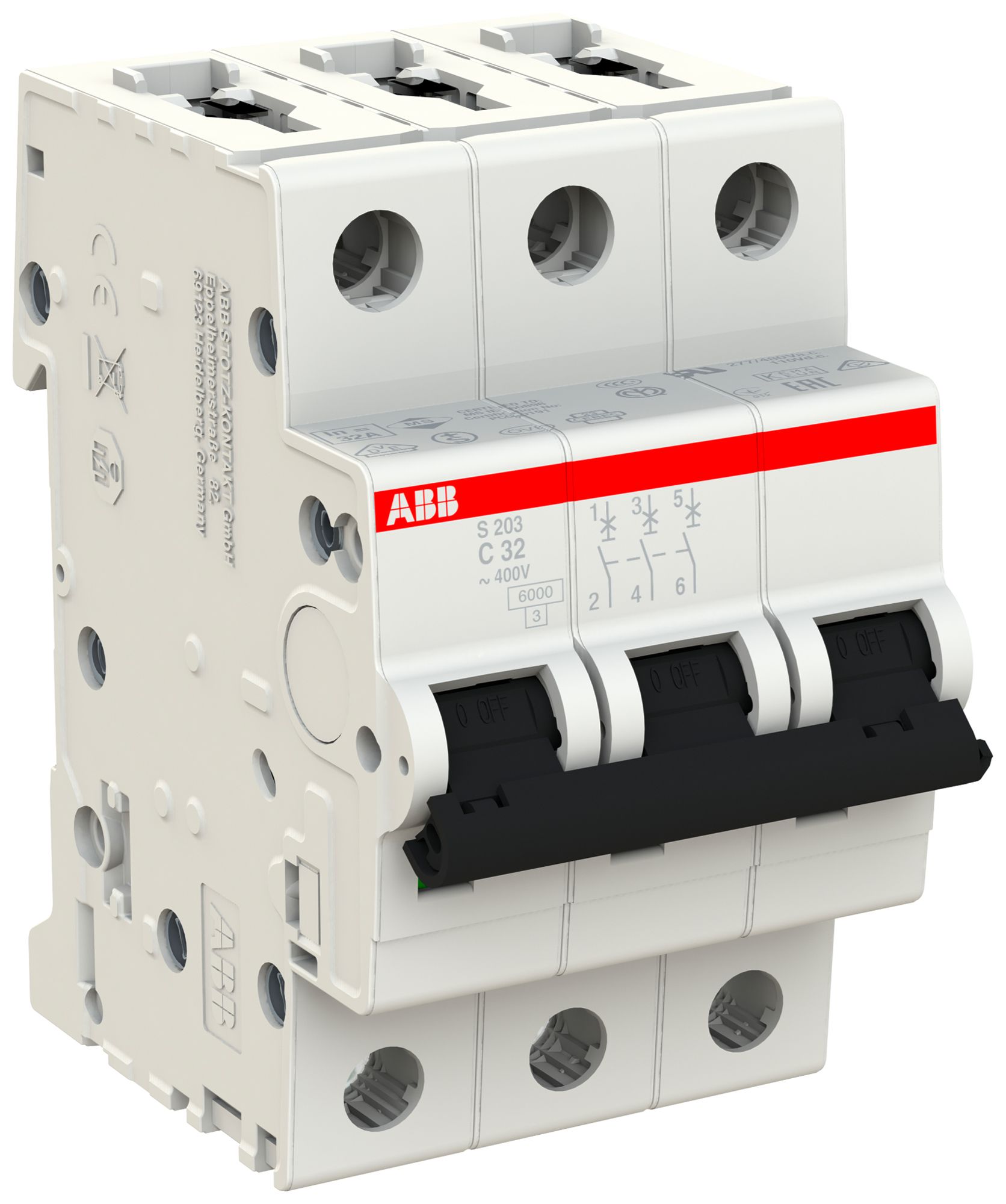 Disjoncteur ABB S203-C32 32A C 6kA