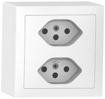 Presa AP Sidus 2×T13S bianco